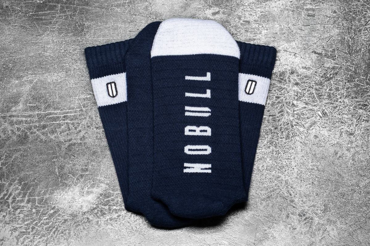 Nobull Crew Sokken Dames Donkerblauw Wit | 074529-NZG