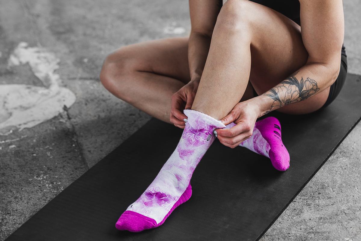 Nobull Crew Sokken Dames Roze | 091824-NMA
