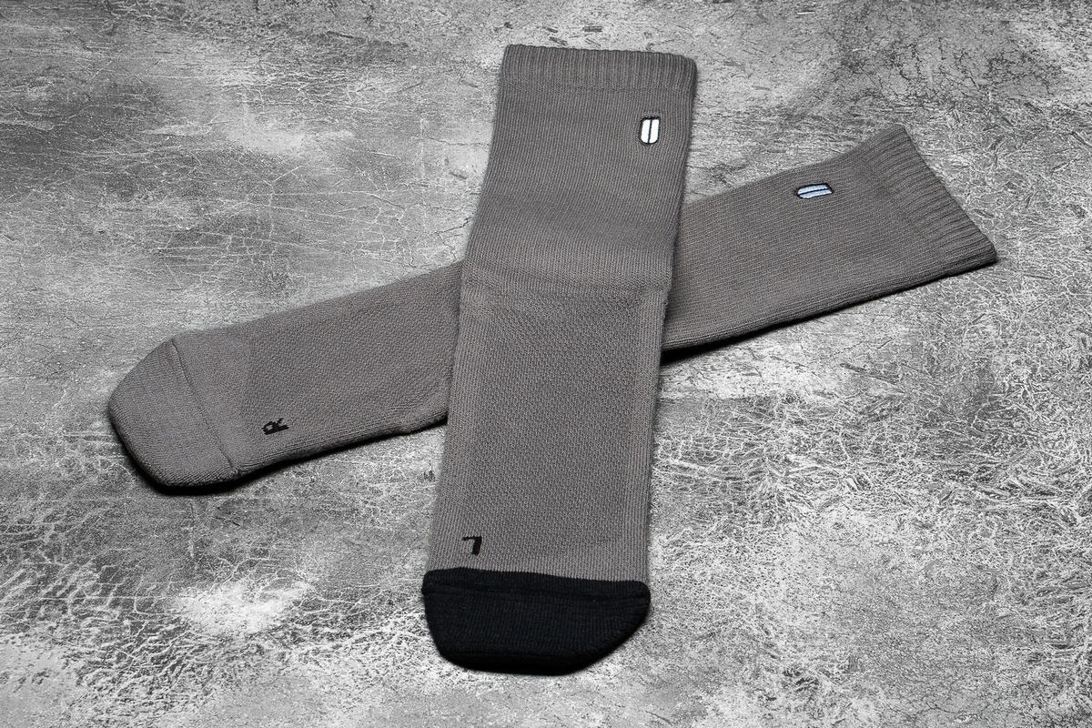 Nobull Crew Sokken Heren Donkergrijs Zwart | 910754-USG