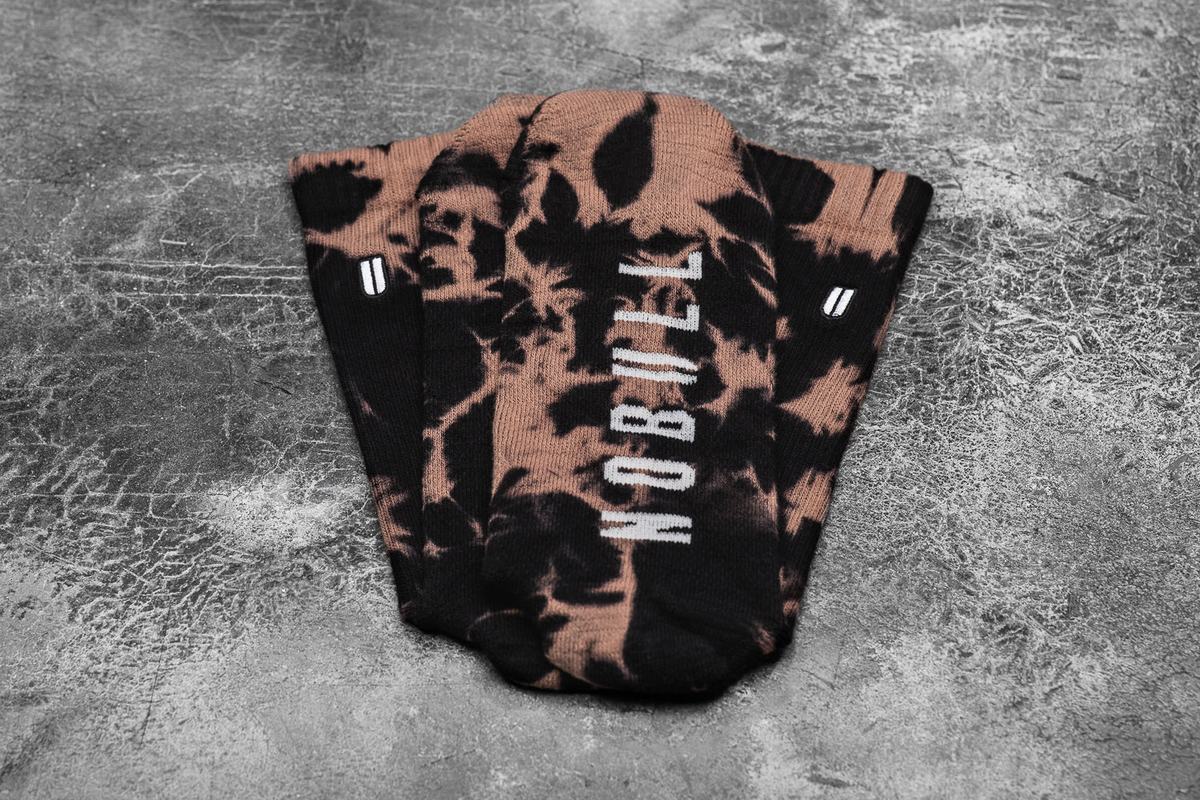Nobull Crew Tie-Dye Sokken Dames Zwart | 736402-AMX