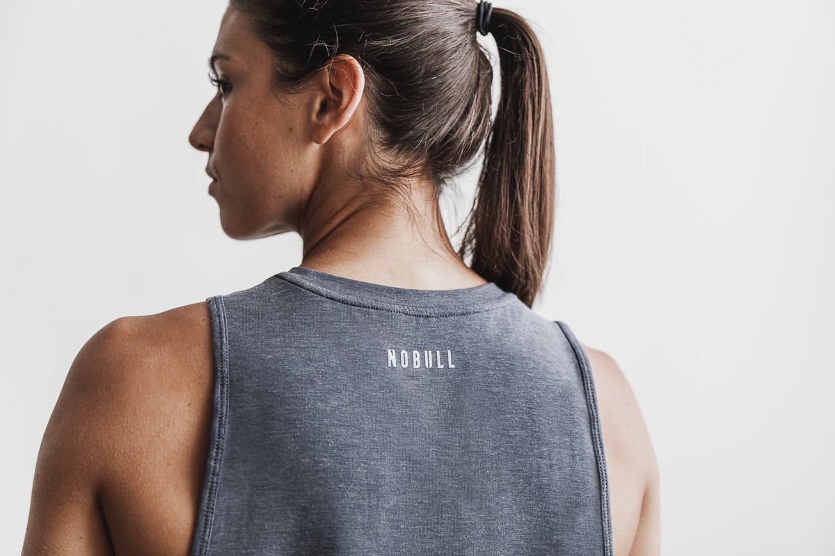 Nobull Crossfit® Muscle Tank Tanktop Dames Diepgrijs | 251738-MXF