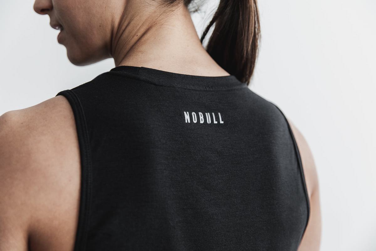 Nobull Crossfit® Muscle Tank Tanktop Dames Zwart | 280395-PDZ