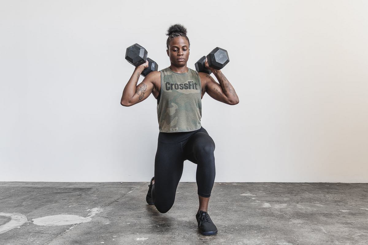 Nobull Crossfit® Muscle Tank Tanktop Dames Groen Camo | 873512-KHQ