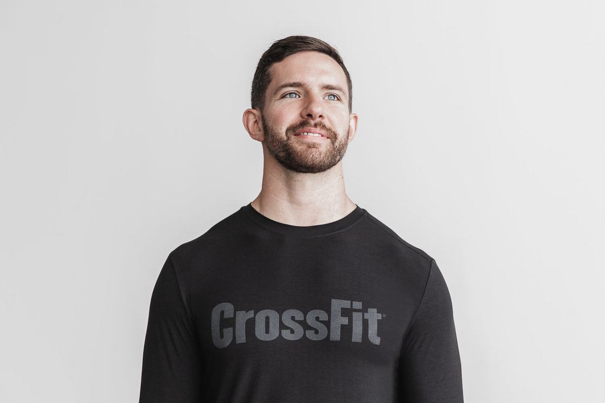 Nobull Crossfit® T-Shirt Lange Mouw Heren Zwart | 167280-EGO
