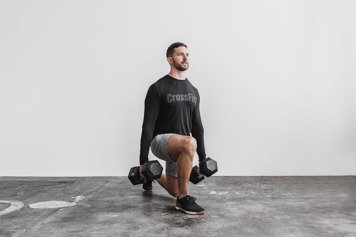 Nobull Crossfit® T-Shirt Lange Mouw Heren Zwart | 167280-EGO