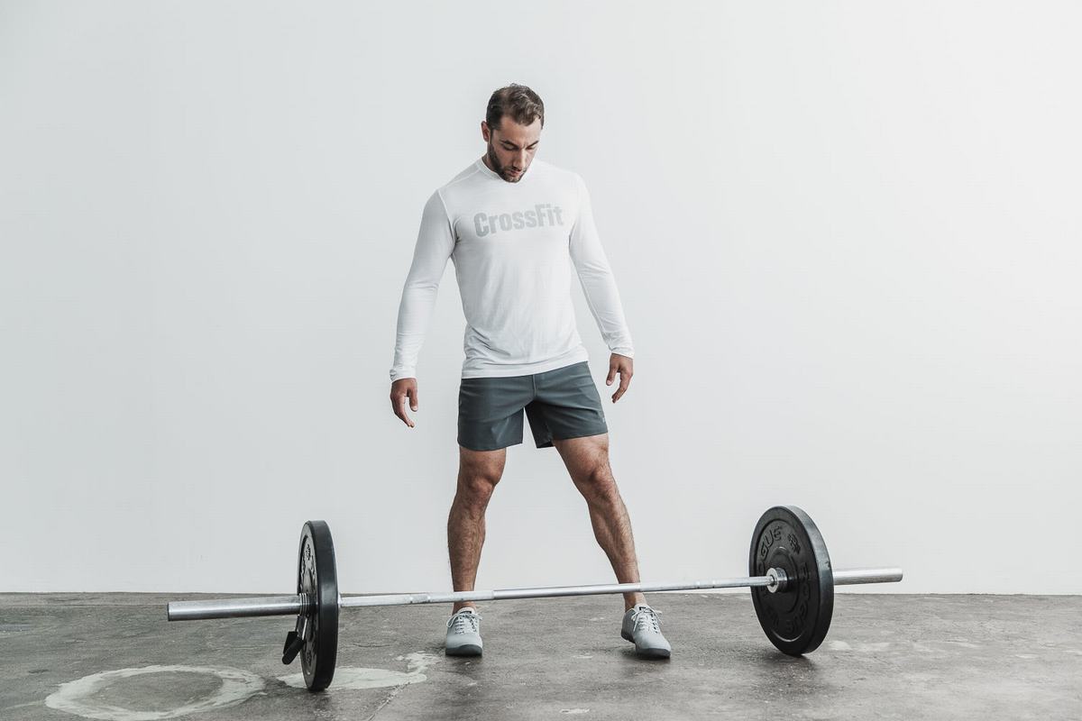 Nobull Crossfit® T-Shirt Lange Mouw Heren Wit | 634908-PMG