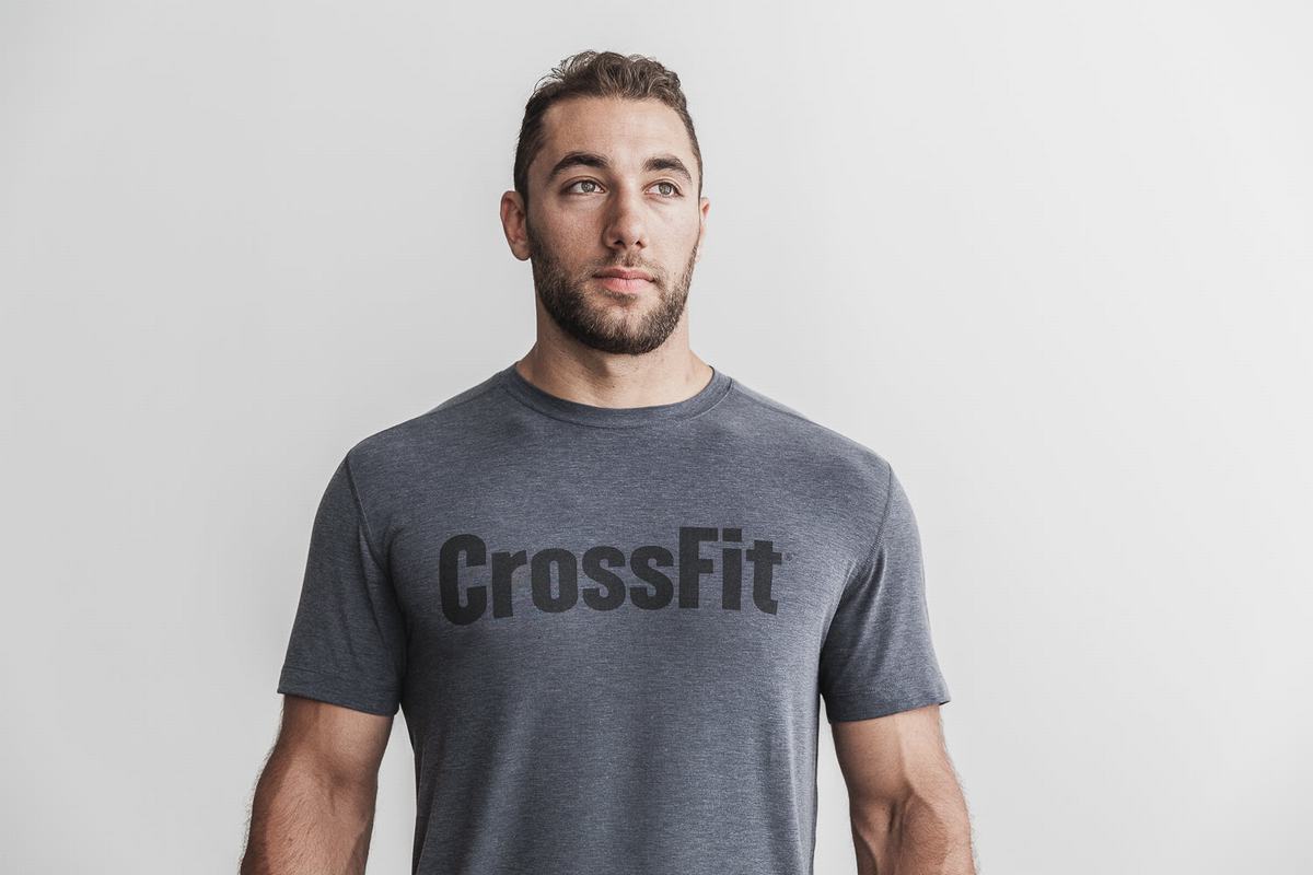 Nobull Crossfit® T-shirts Heren Diepgrijs | 627845-WEJ