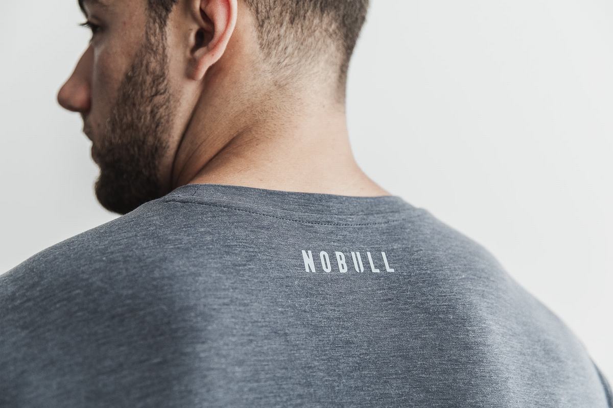 Nobull Crossfit® T-shirts Heren Diepgrijs | 627845-WEJ