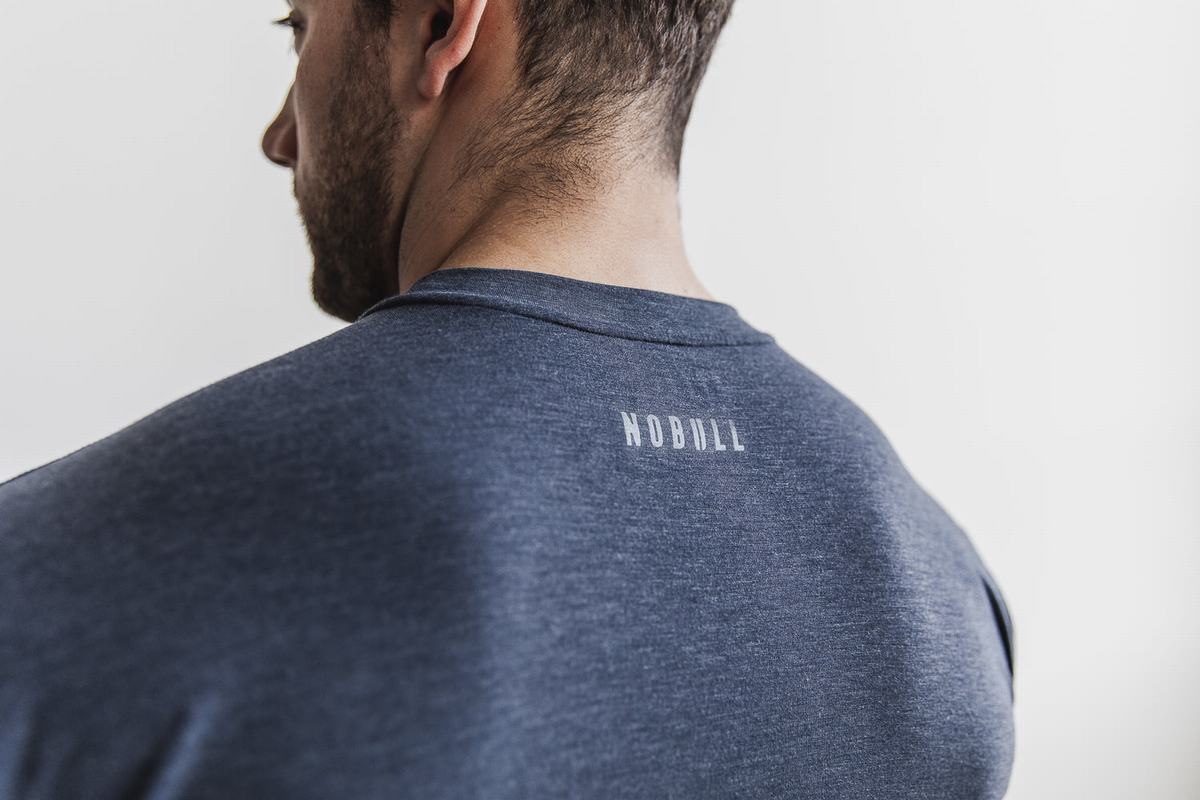 Nobull Crossfit® T-shirts Heren Donkerblauw | 231697-GQN