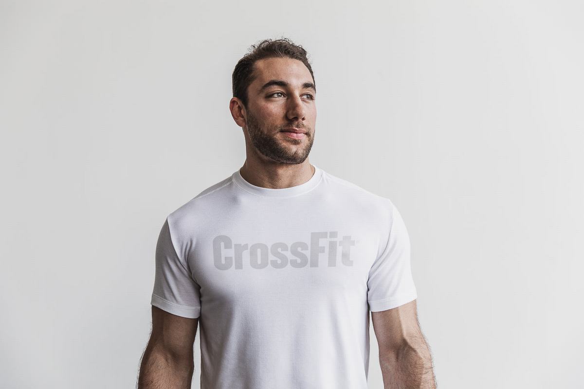 Nobull Crossfit® T-shirts Heren Wit | 054627-AWM