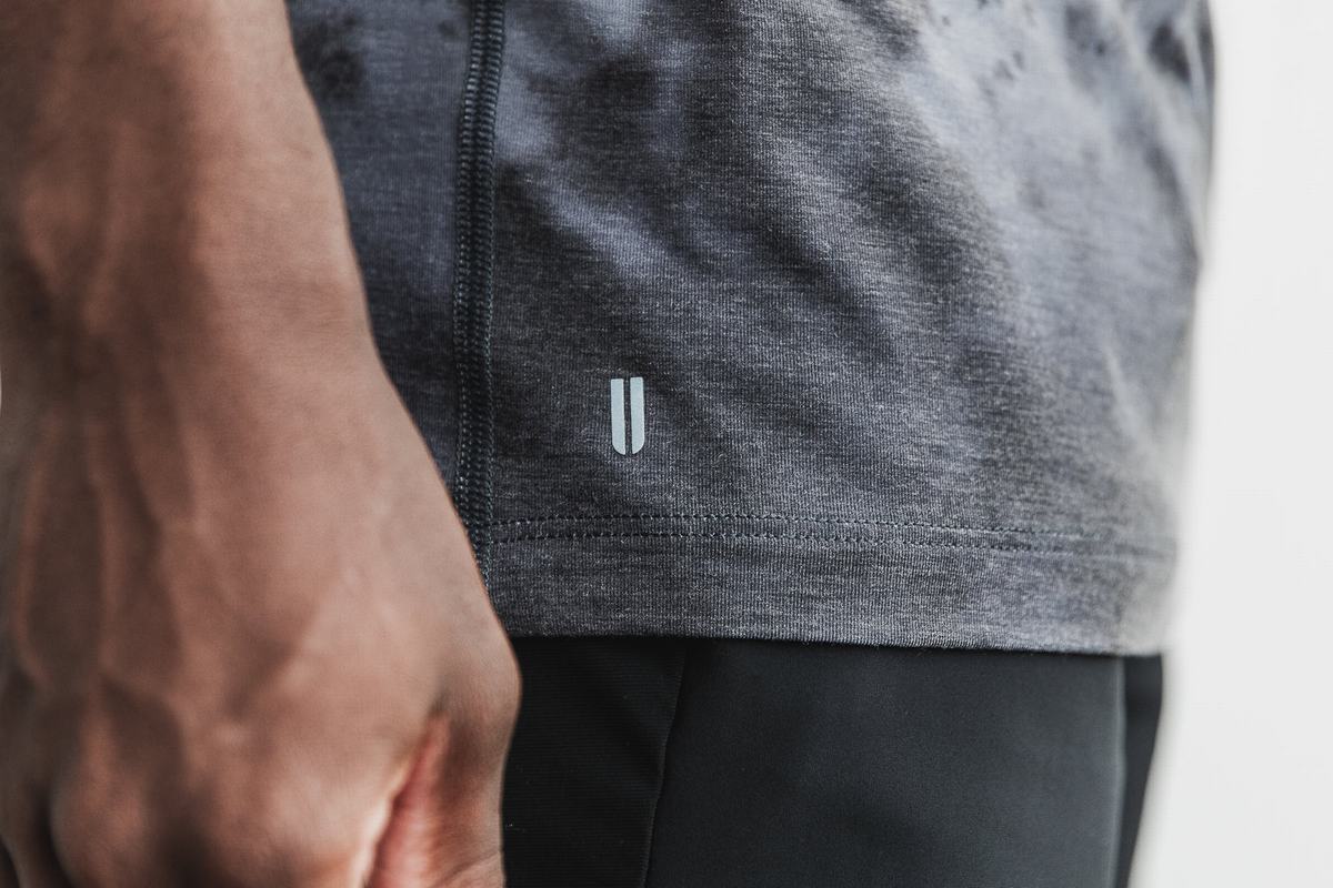 Nobull Dip-Dye T-shirts Heren Wit Zwart | 936187-MFV