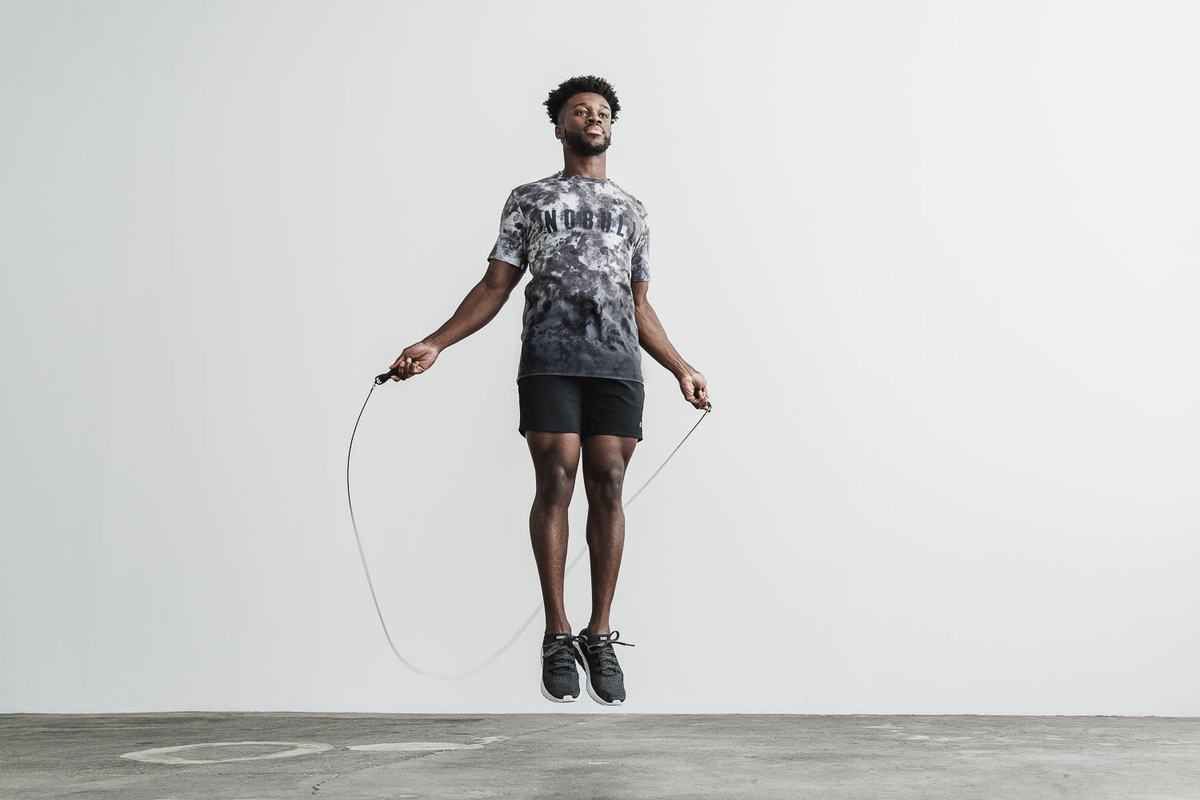 Nobull Dip-Dye T-shirts Heren Wit Zwart | 936187-MFV