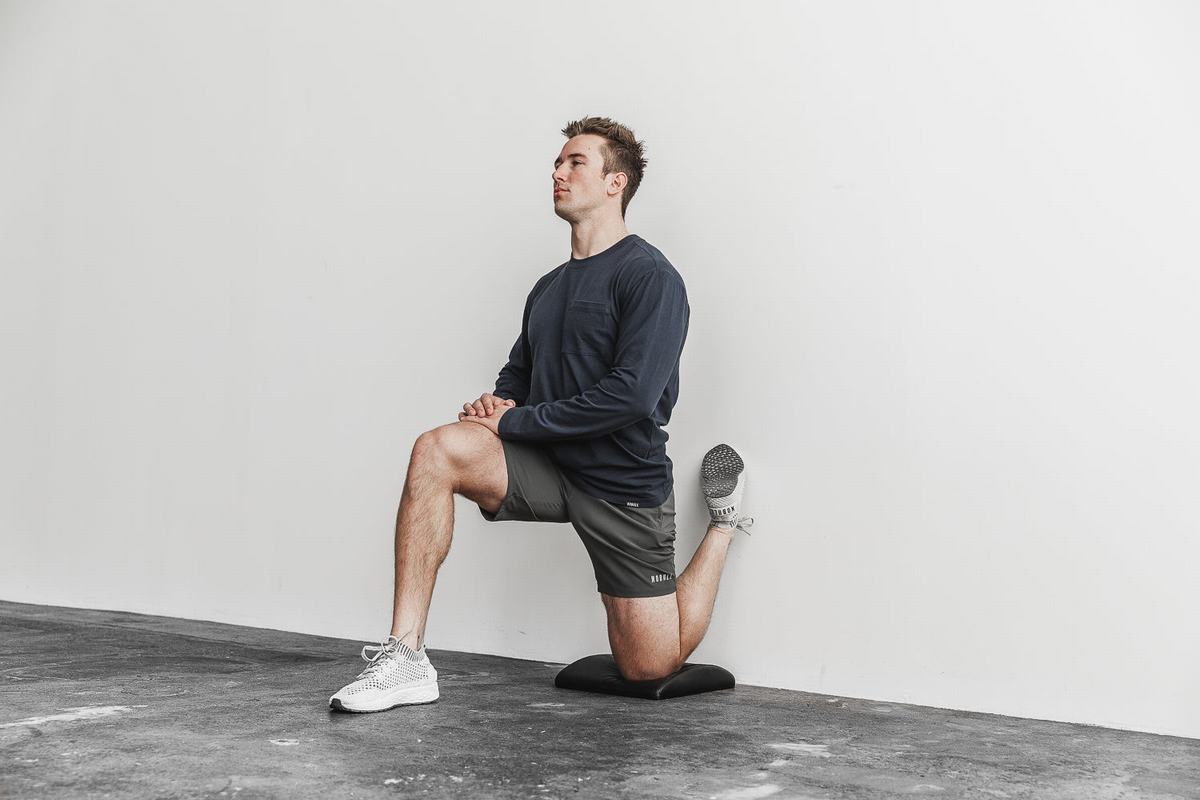 Nobull Heavyweight Pocket T-Shirt Lange Mouw Heren Donkerblauw | 420798-ODV