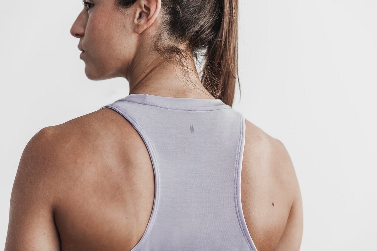 Nobull High-Neck Dip-Dye Tank Tanktop Dames Paars | 269571-YUJ