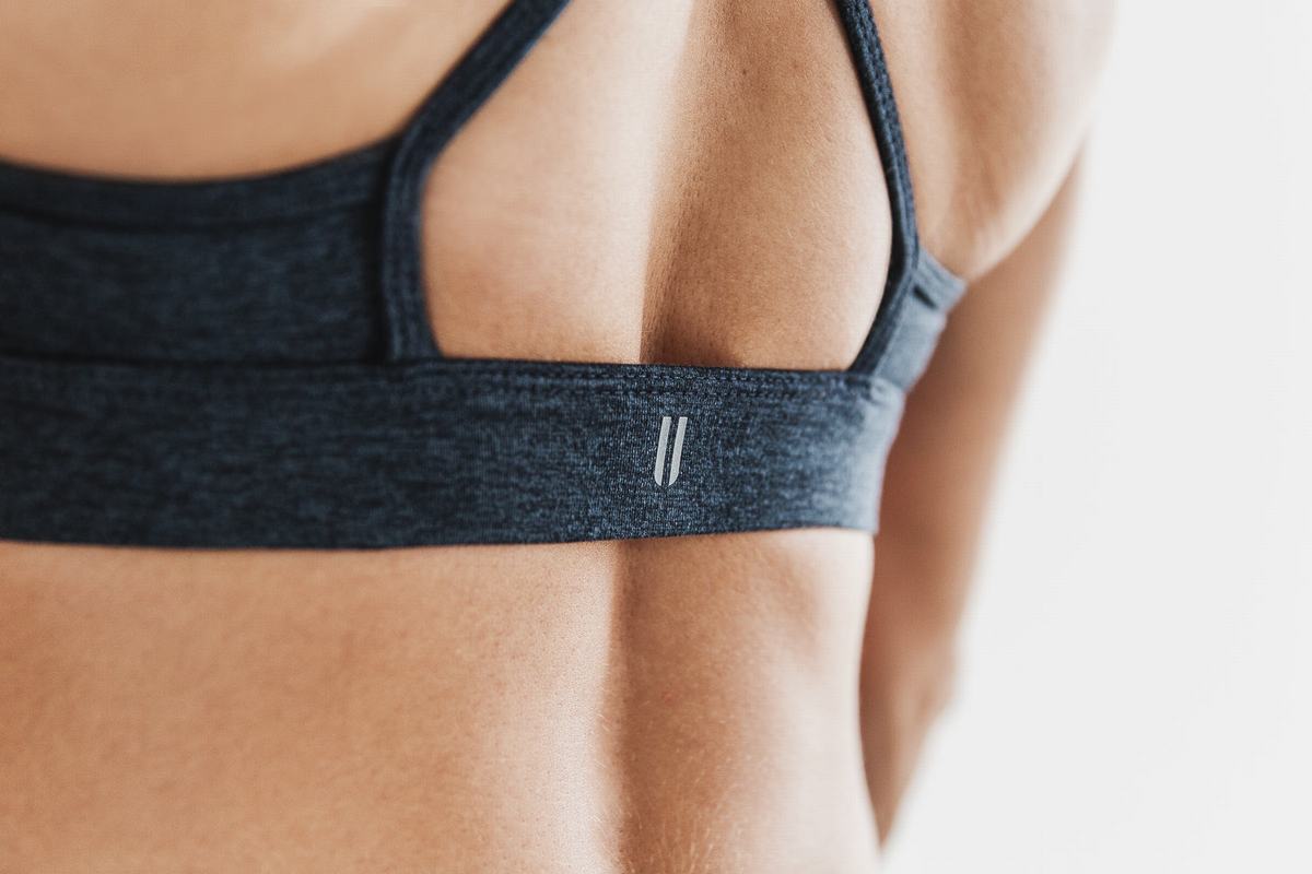 Nobull High-Neck Matte Sport Bh Dames Donkerblauw | 068752-CDL