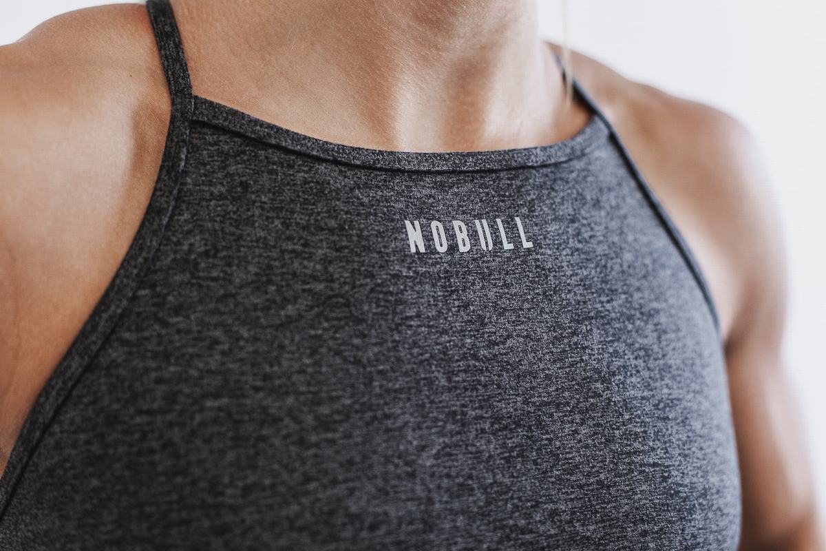 Nobull High-Neck Matte Sport Bh Dames Grijs | 829517-WJL