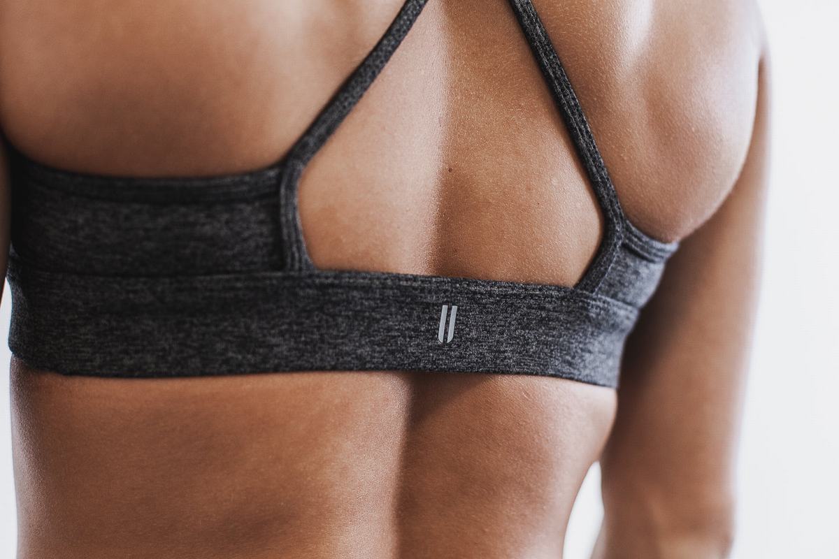 Nobull High-Neck Matte Sport Bh Dames Grijs | 829517-WJL