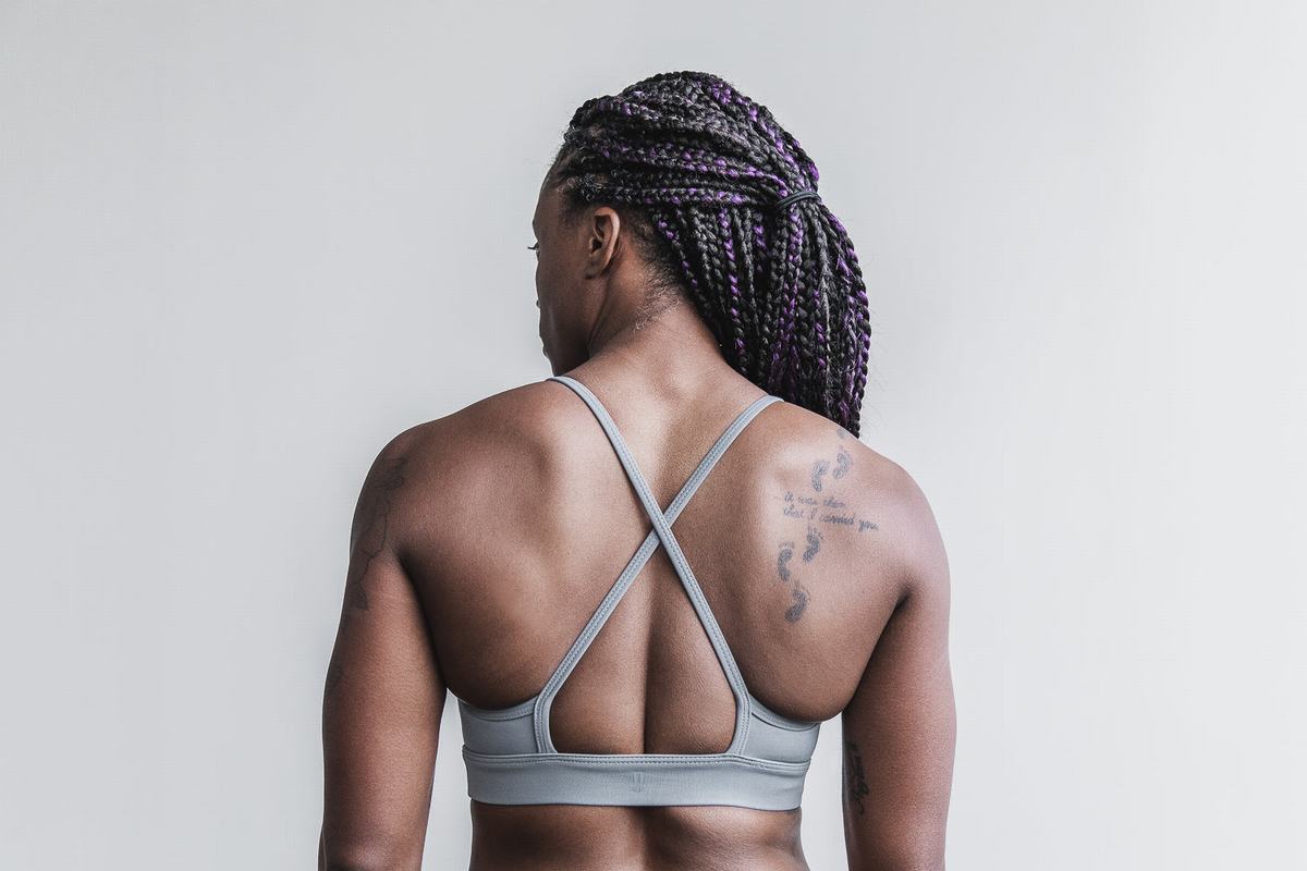 Nobull High-Neck Sport Bh Dames Grijs | 416378-HBE