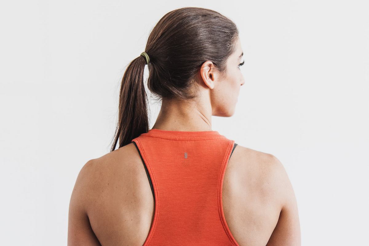 Nobull High-Neck Tank Bright Colors Tanktop Dames Oranje | 128945-DXC