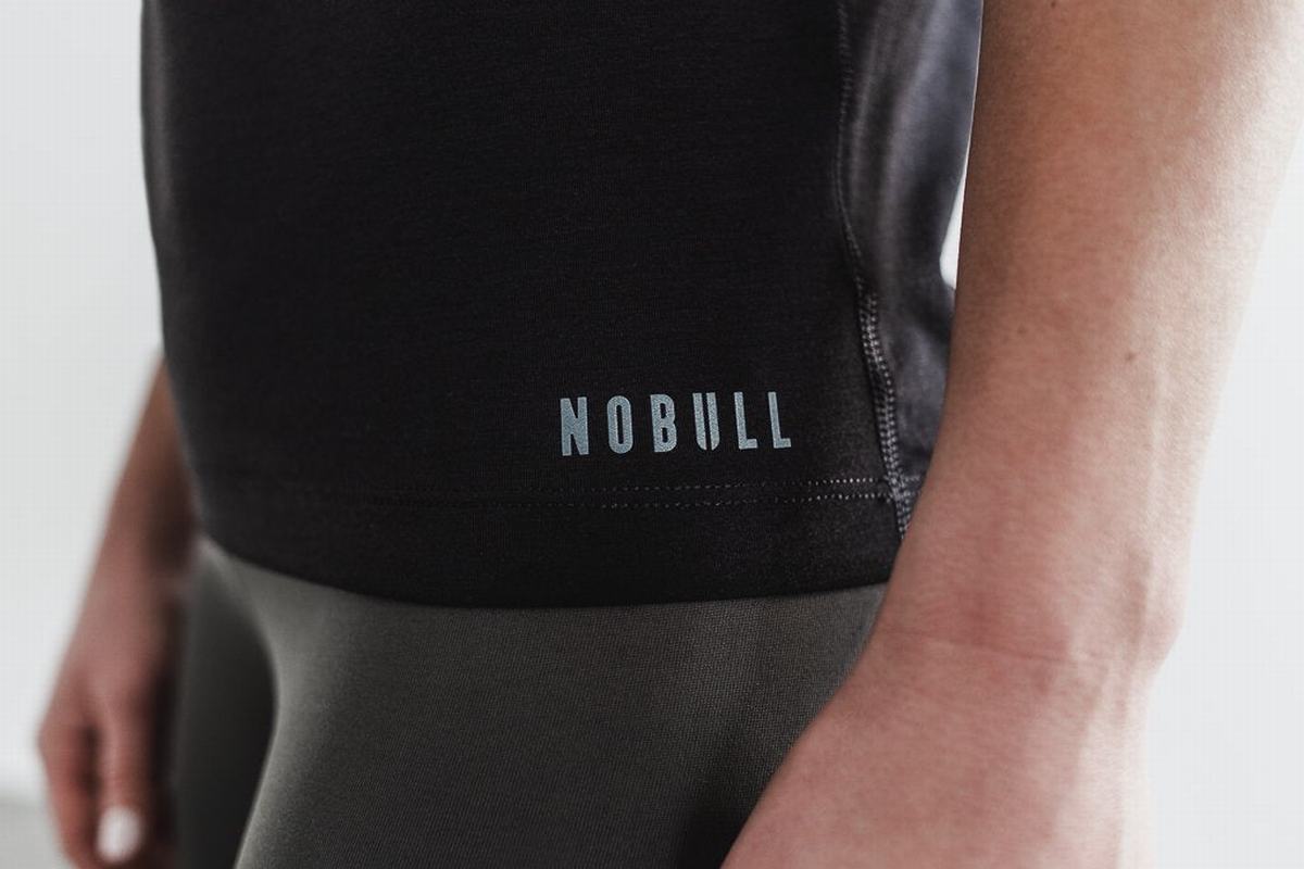 Nobull High-Neck Tank Classic Colors Tanktop Dames Zwart | 753284-DOY