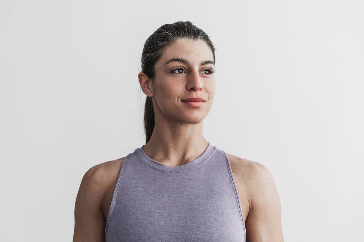 Nobull High-Neck Tank Seasonal Colors Tanktop Dames Lavendel | 492713-XGN