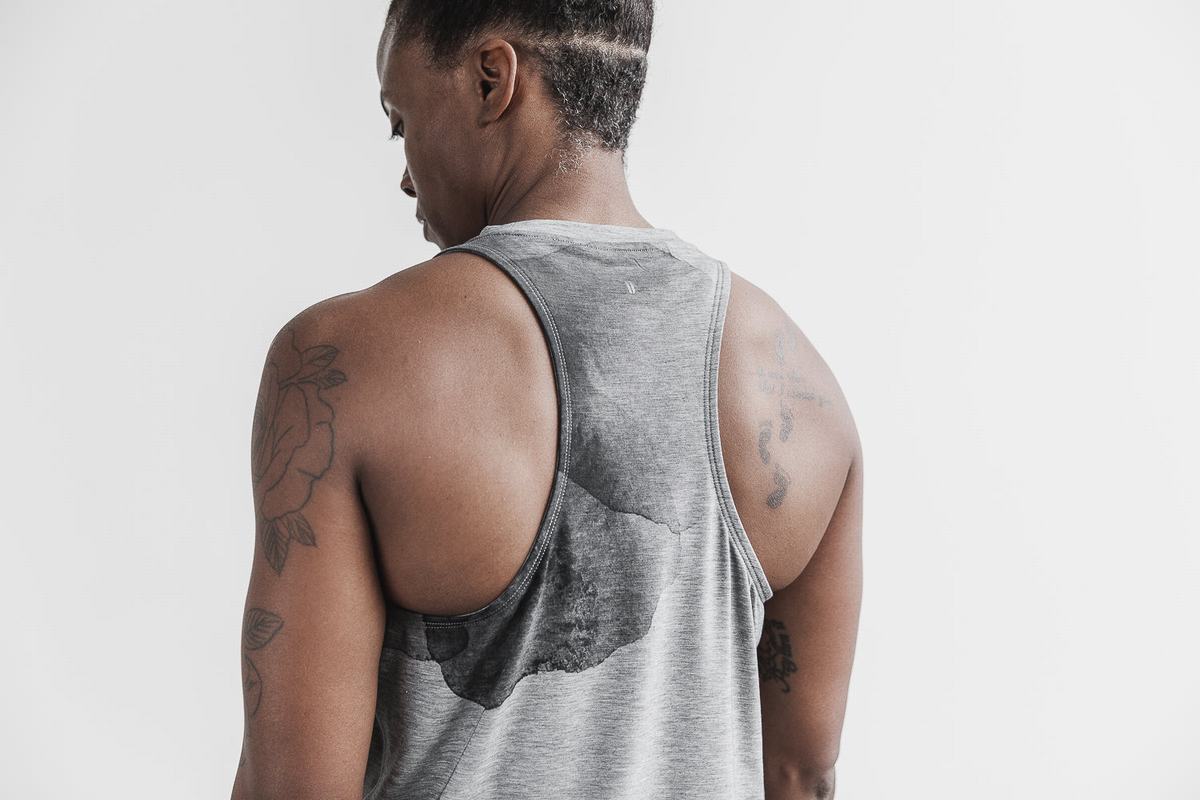 Nobull High-Neck Tank Tanktop Dames Grijs | 618394-JAG