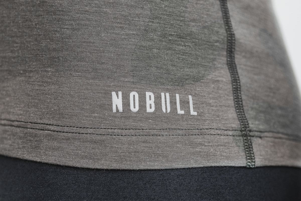 Nobull High-Neck Tank Tanktop Dames Groen Camo | 281340-QGU