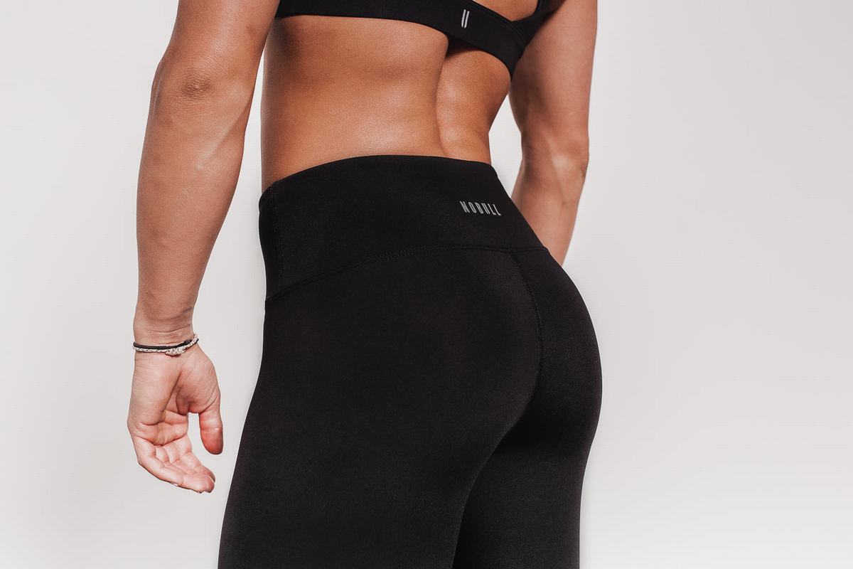 Nobull High-Rise Crop Hardloopbroek Dames Zwart | 209187-VKM