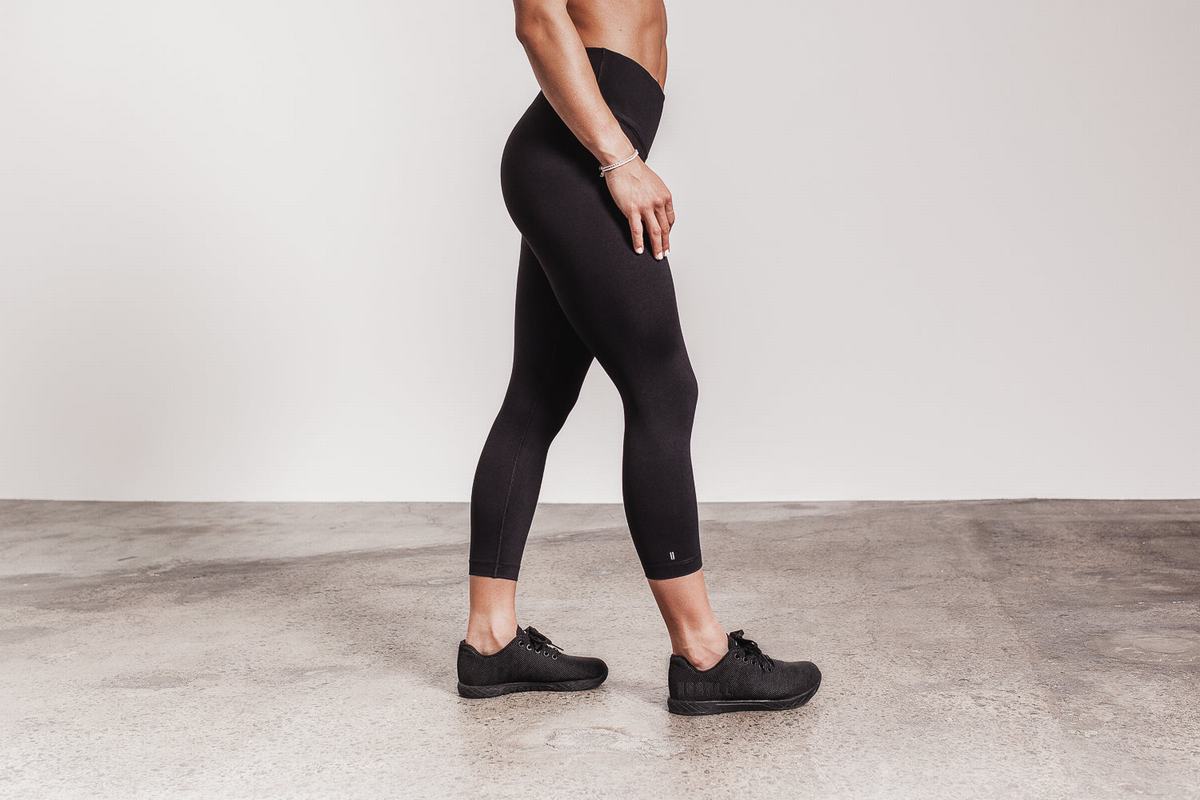 Nobull High-Rise Crop Hardloopbroek Dames Zwart | 209187-VKM