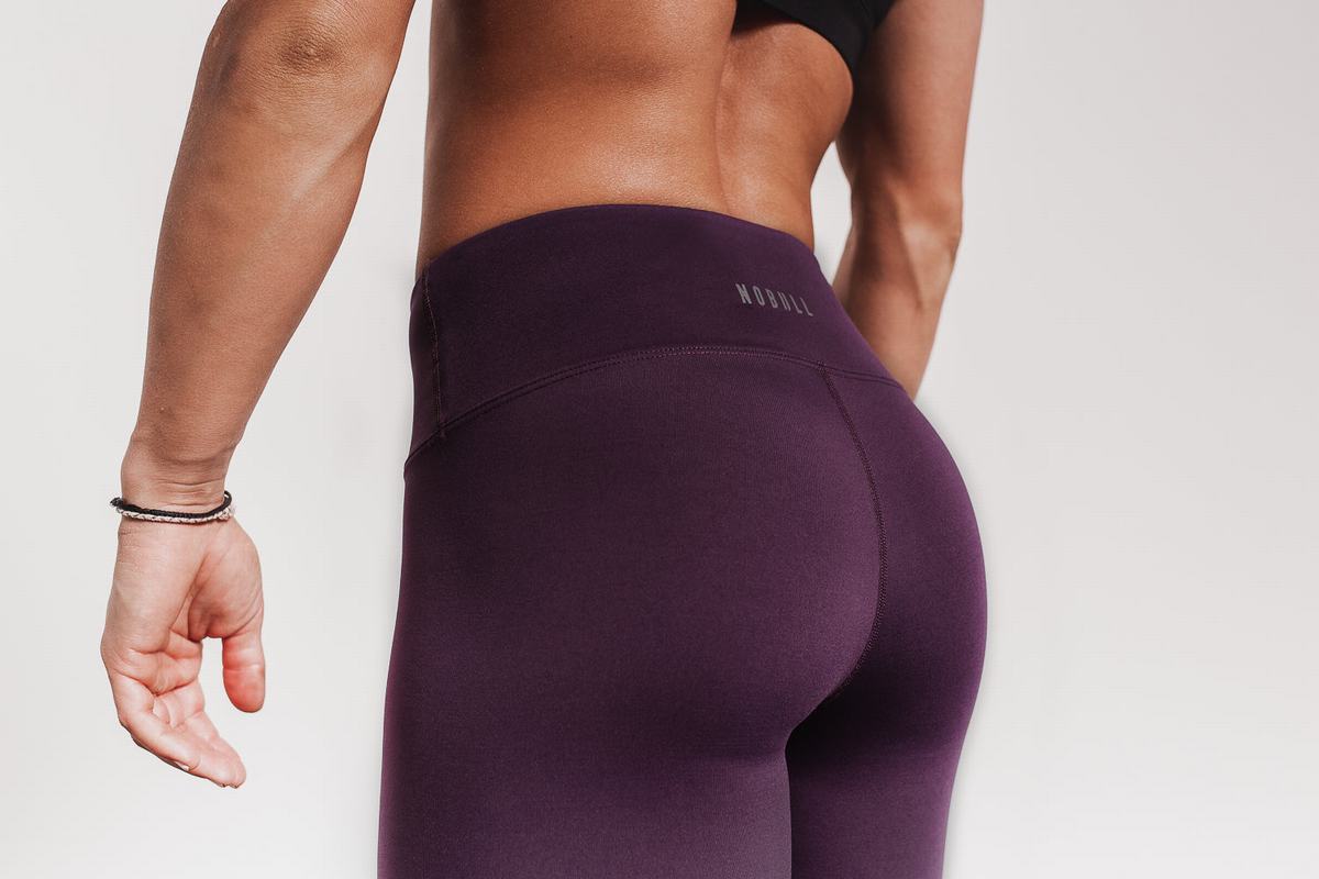 Nobull High-Rise Crop Hardloopbroek Dames Bruin | 684973-JNC