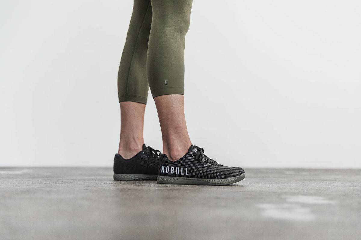 Nobull High-Rise Crop Matte Hardloopbroek Dames Groen | 803975-IHU