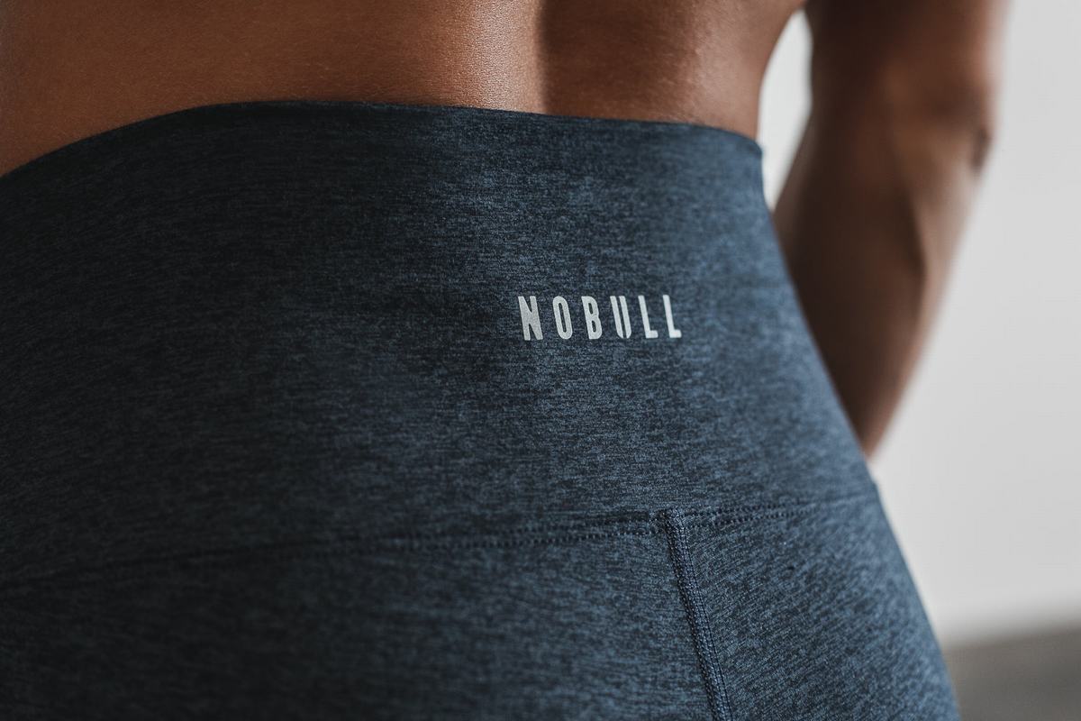 Nobull High-Rise Crop Matte Hardloopbroek Dames Donkerblauw | 869725-LUF