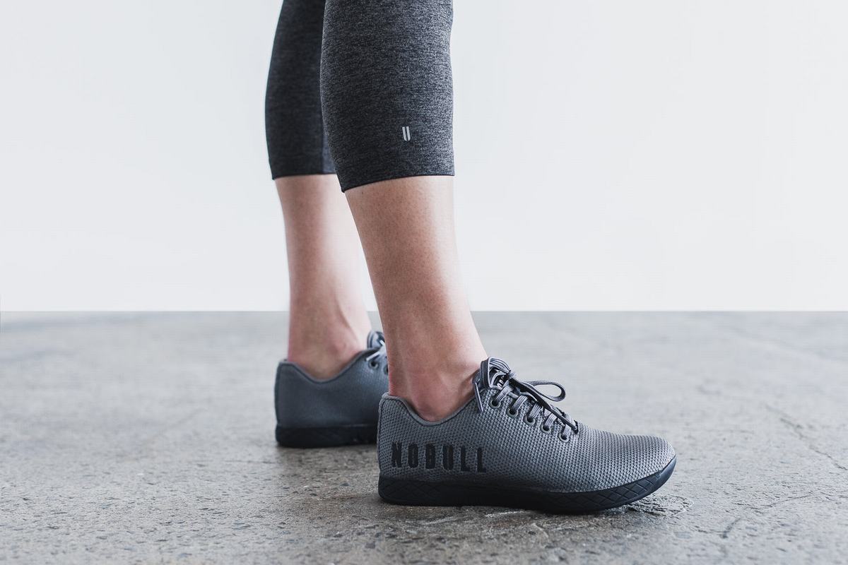 Nobull High-Rise Crop Matte Hardloopbroek Dames Grijs | 981375-FNW