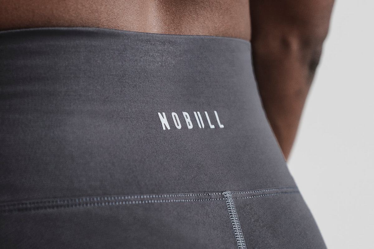 Nobull High-Rise Tight Hardloopbroek Dames Donkergrijs | 701935-FXG