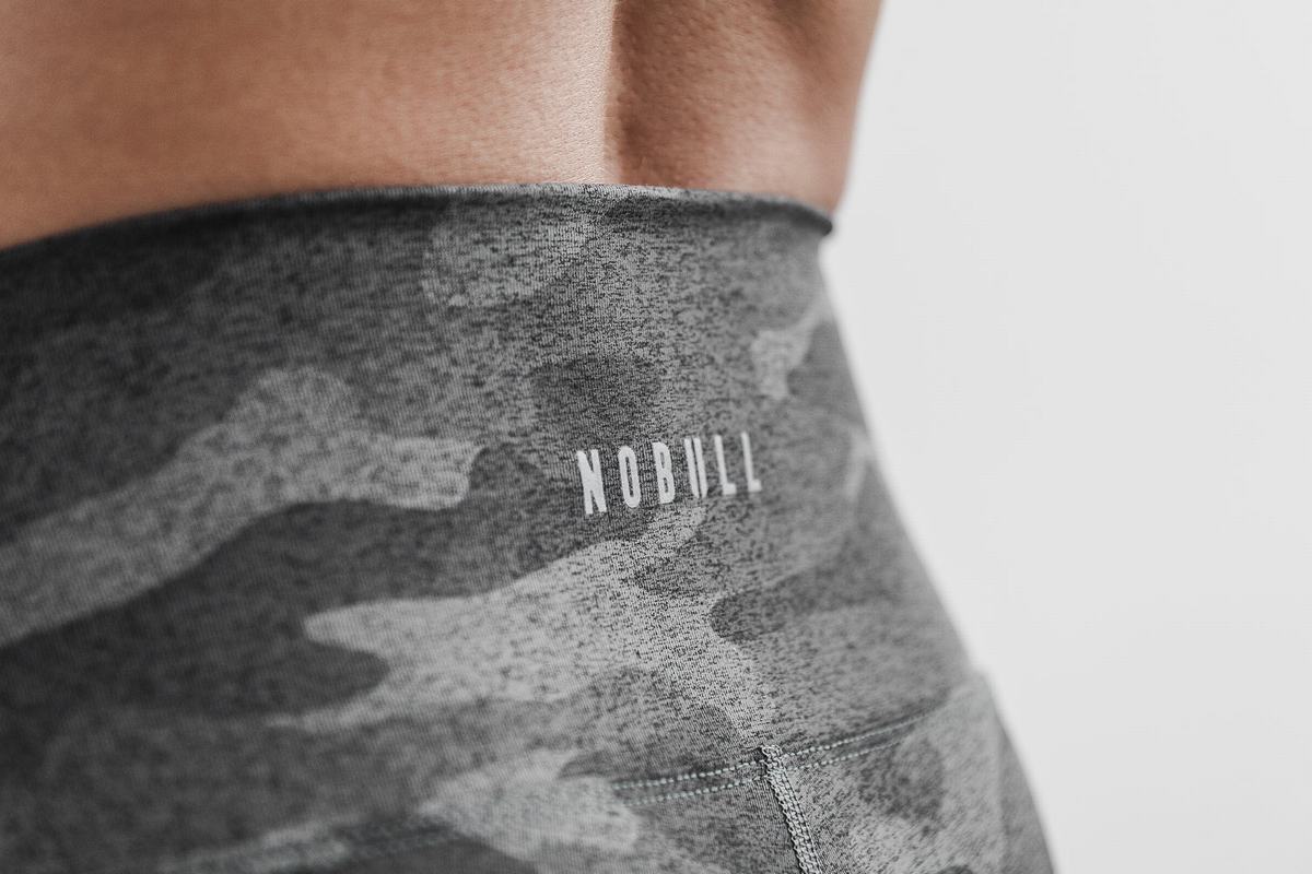 Nobull High-Rise Tight Hardloopbroek Dames Donkercamo | 785349-RSF