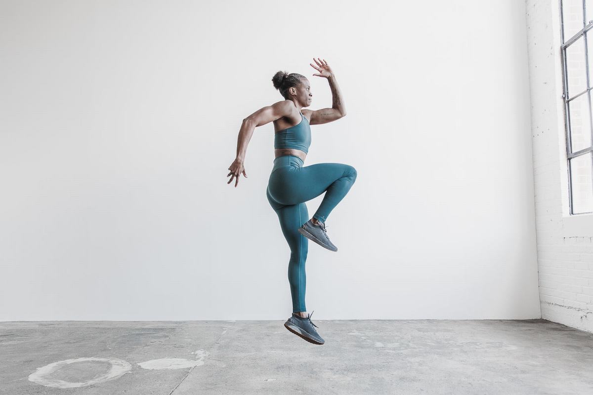 Nobull High-Rise Tight Matte Hardloopbroek Dames Diepturquoise | 068359-XJZ