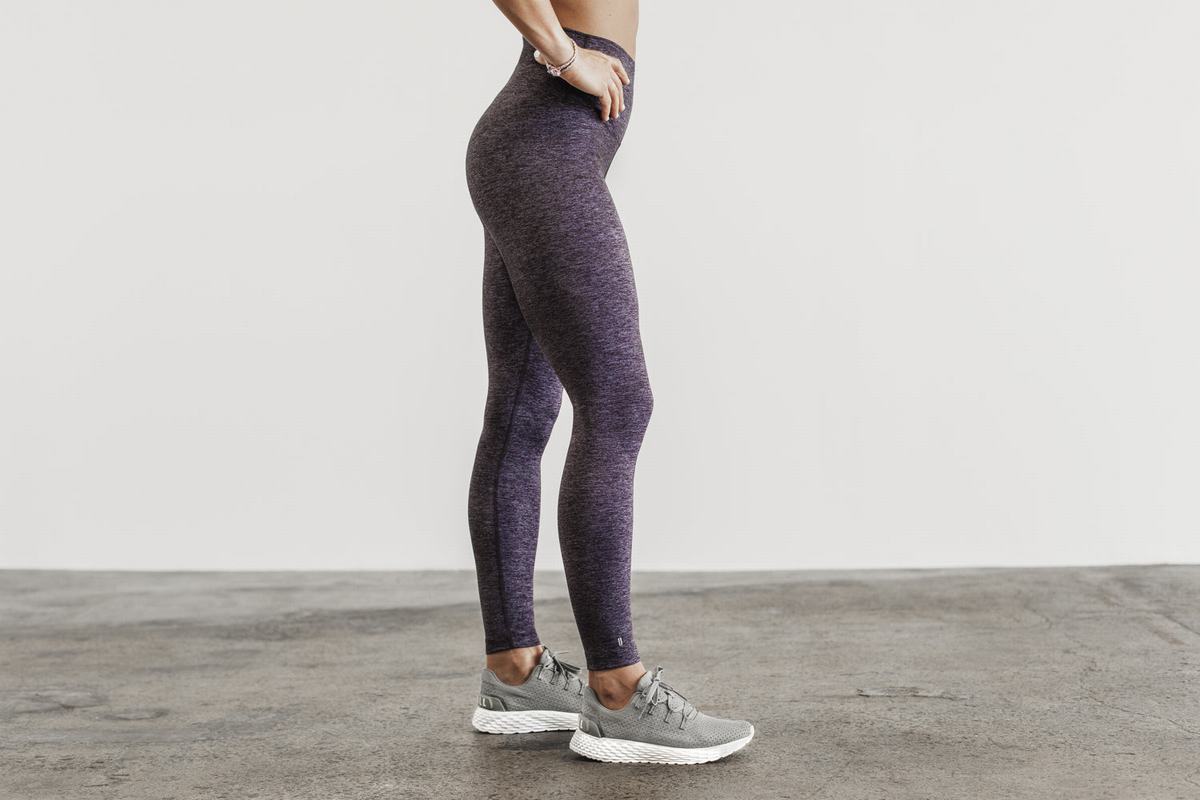Nobull High-Rise Tight Matte Hardloopbroek Dames Dieplavendel | 612049-PZH