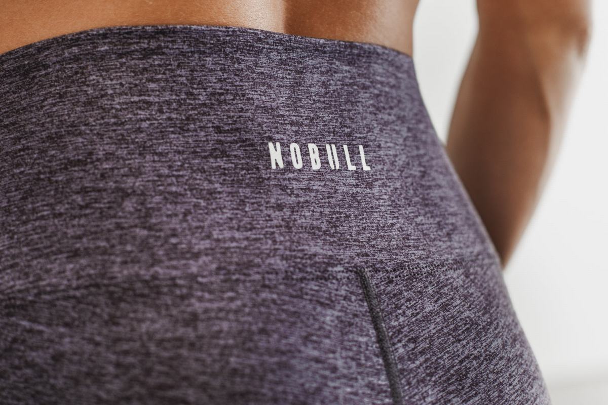 Nobull High-Rise Tight Matte Hardloopbroek Dames Dieplavendel | 612049-PZH