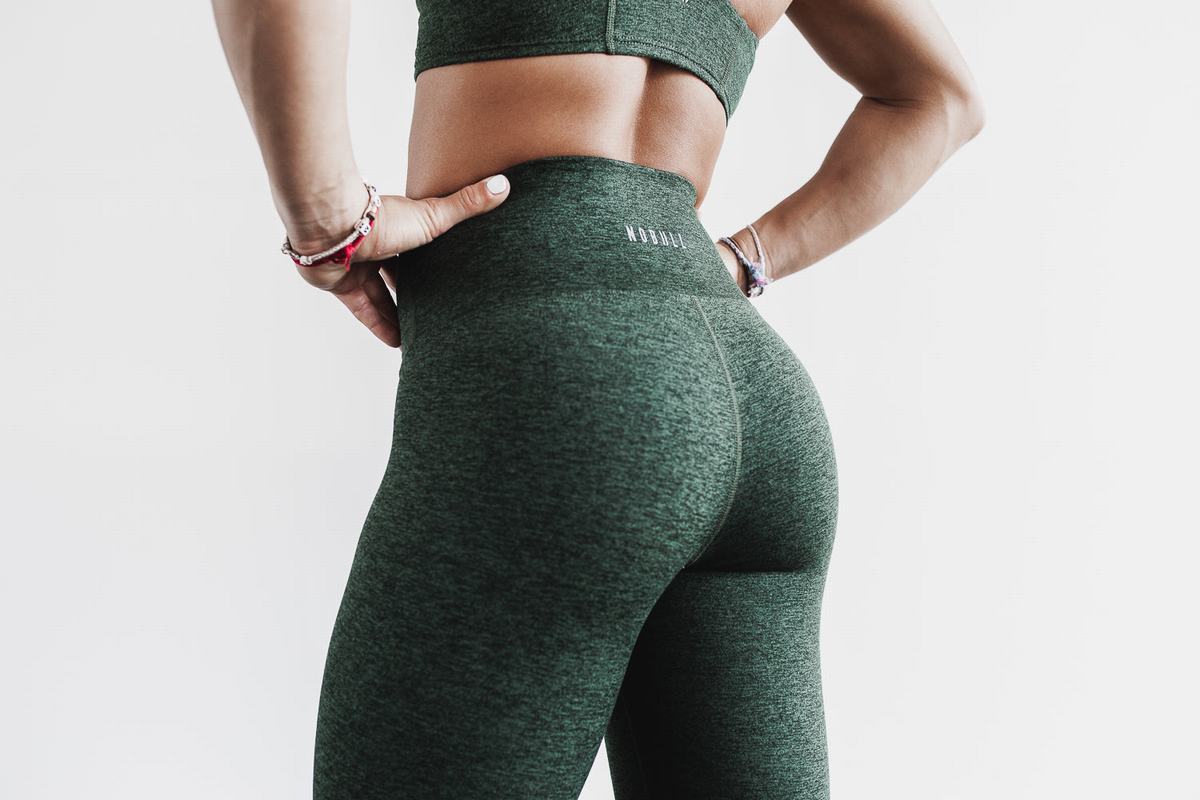 Nobull High-Rise Tight Matte Hardloopbroek Dames Groen | 731645-QXD