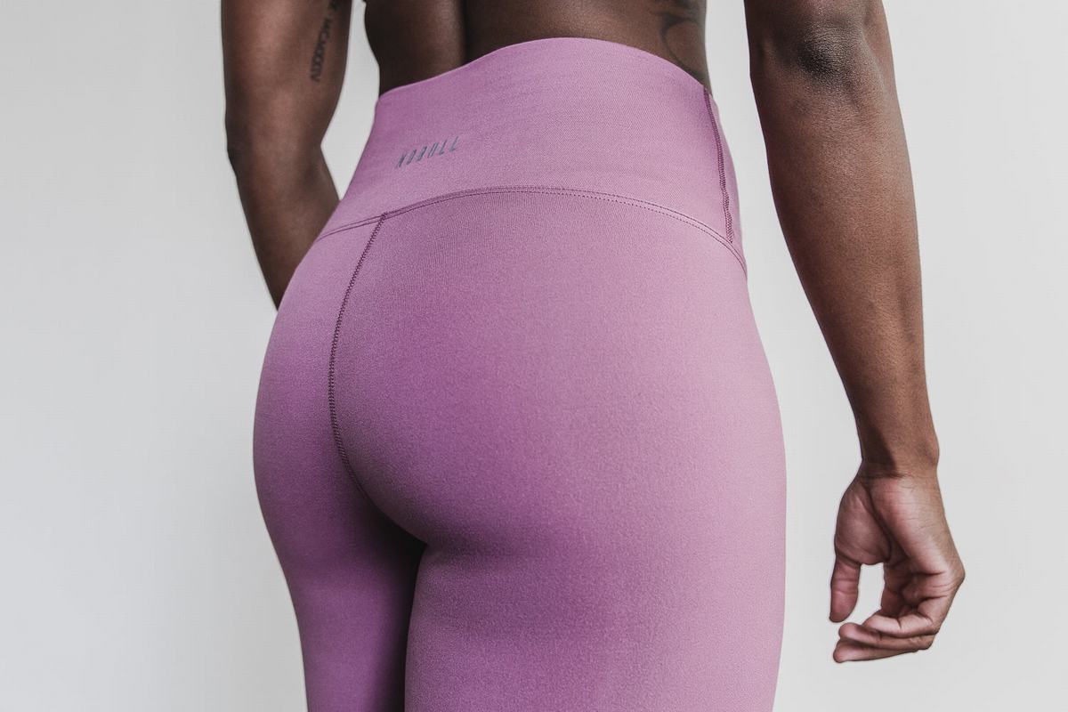 Nobull High-Rise Tight Matte Hardloopbroek Dames Paars | 743018-KEW
