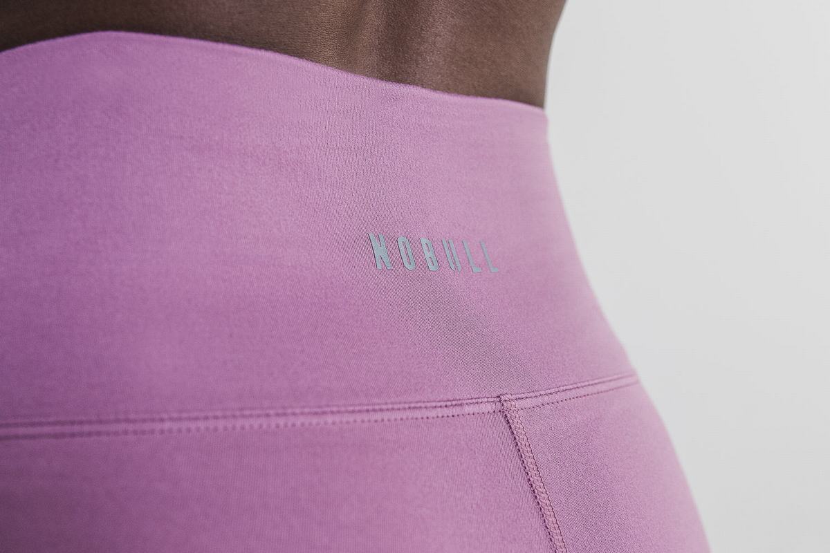 Nobull High-Rise Tight Matte Hardloopbroek Dames Paars | 743018-KEW