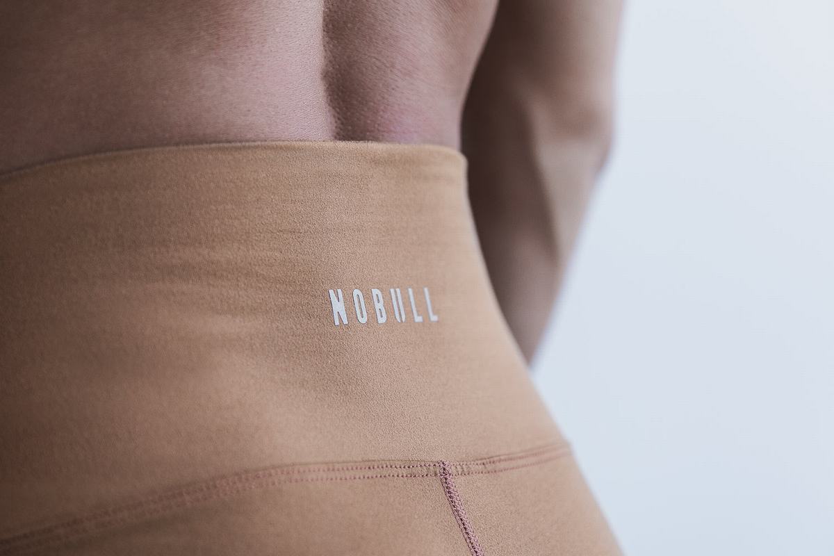 Nobull High-Rise Tight Matte Hardloopbroek Dames Bruin | 839074-UED