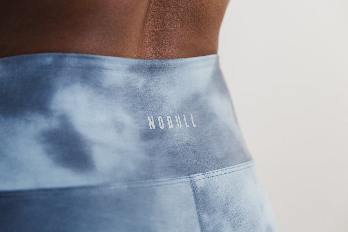 Nobull High-Rise Tight Tie-Dye Hardloopbroek Dames Blauw | 084123-AQP