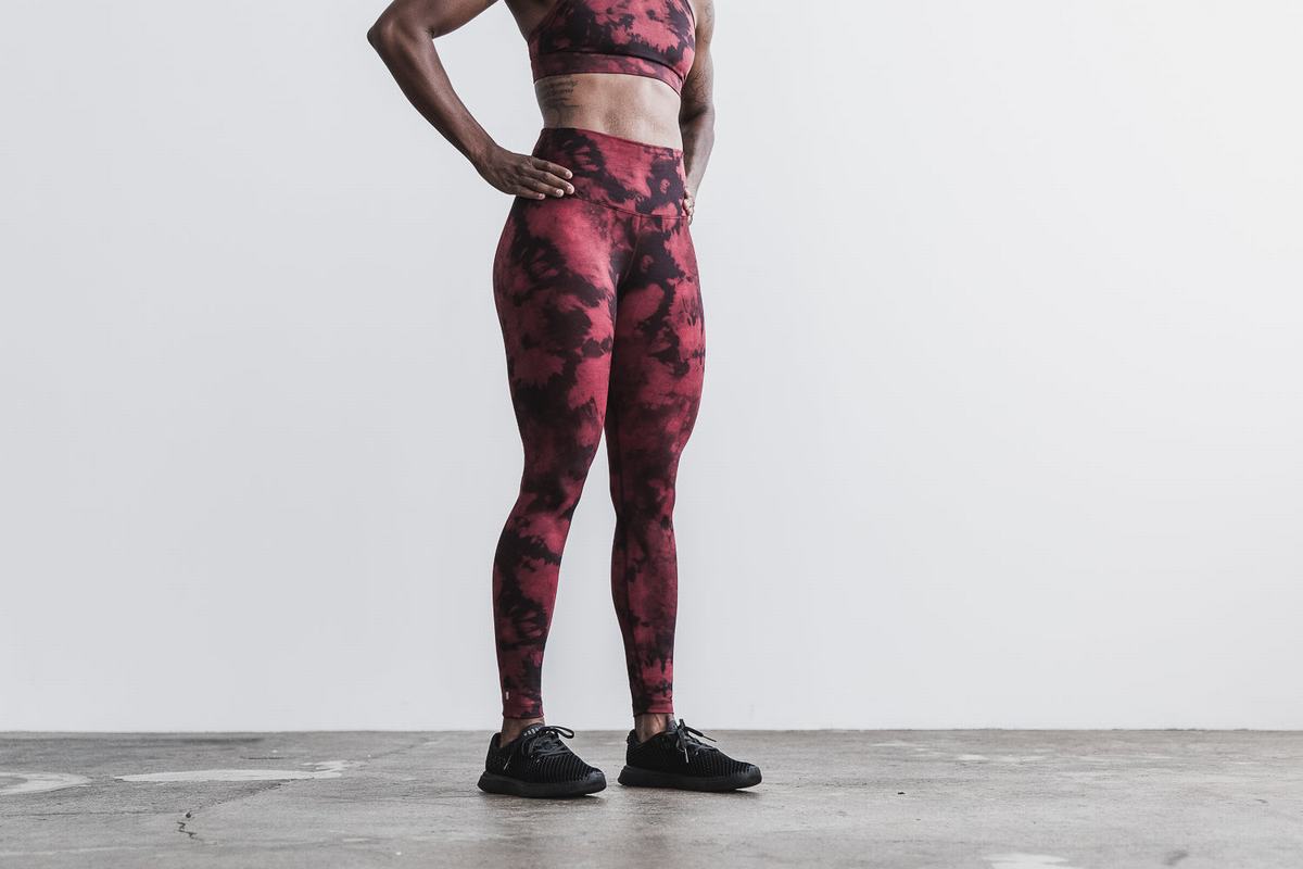 Nobull High-Rise Tight Tie-Dye Hardloopbroek Dames Oranje Zwart | 634529-GUT