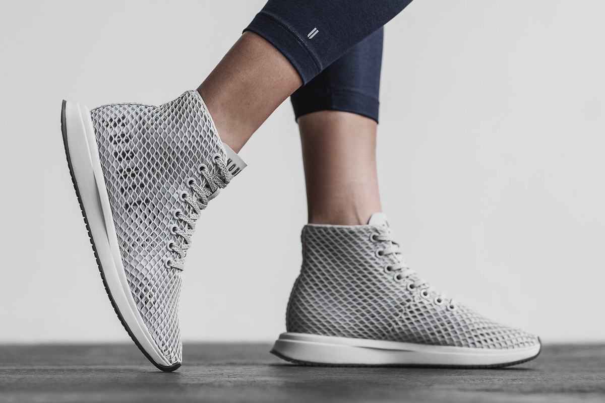 Nobull High-Top Arctic Mesh Runner Loopschoenen Dames Grijs | 708239-XOL