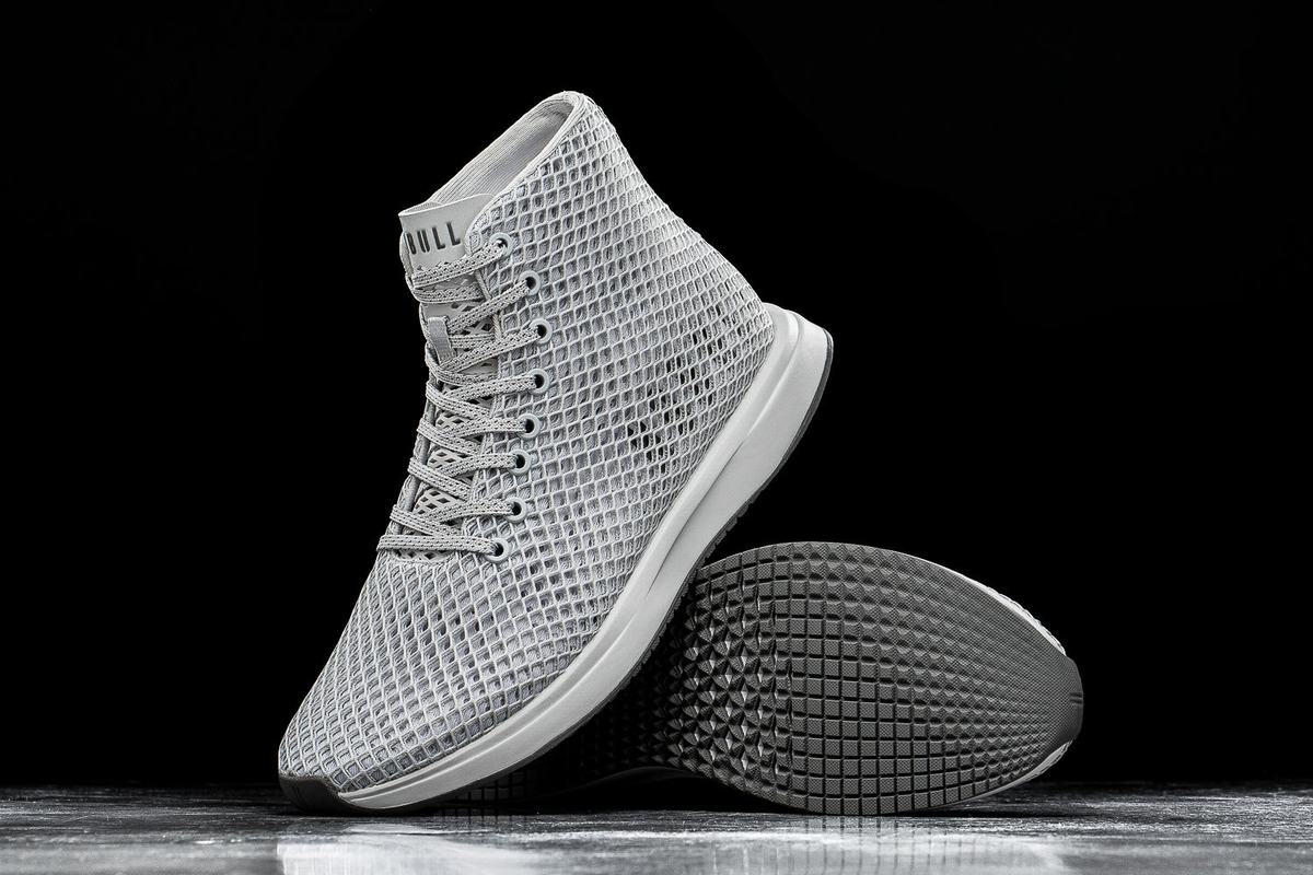 Nobull High-Top Arctic Mesh Runner Loopschoenen Dames Grijs | 708239-XOL
