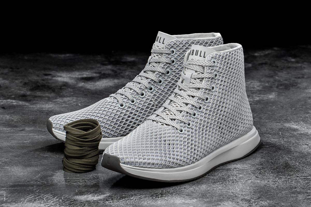 Nobull High-Top Arctic Mesh Runner Loopschoenen Dames Grijs | 708239-XOL