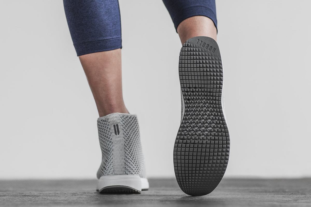 Nobull High-Top Arctic Mesh Runner Loopschoenen Dames Grijs | 708239-XOL