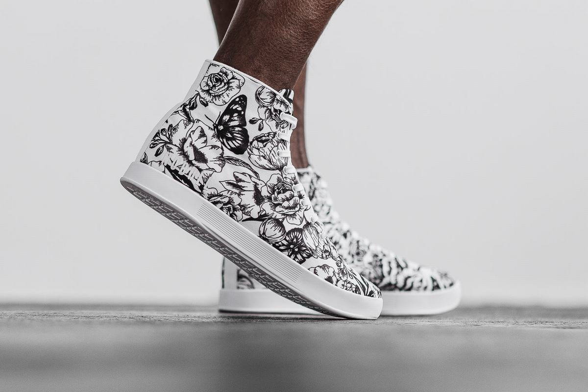 Nobull High-Top Canvas Trainer Fitness Schoenen Heren Wit Zwart | 190246-WEV