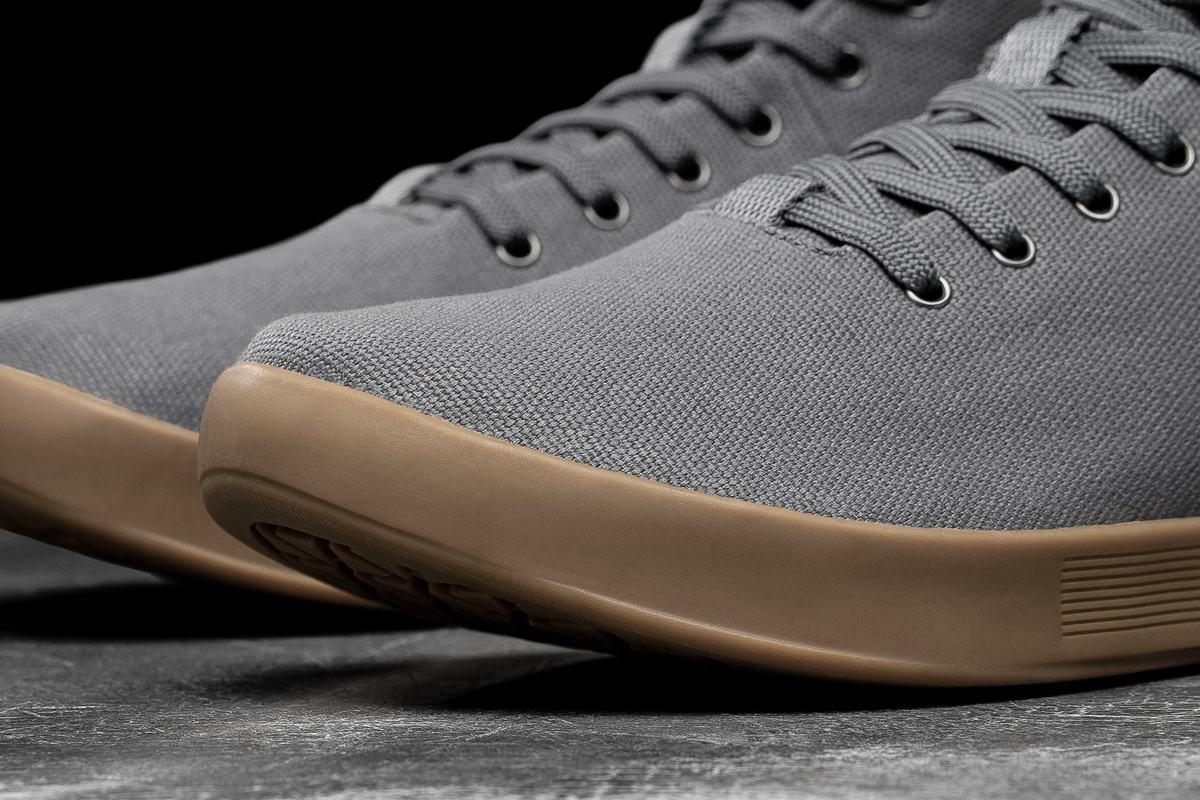 Nobull High-Top Canvas Trainer Fitness Schoenen Dames Donkergrijs | 426503-NSY